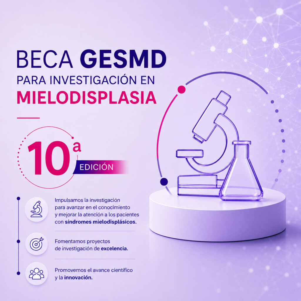 Beca GESMD para investigación en mielodisplasia 10ª edicción