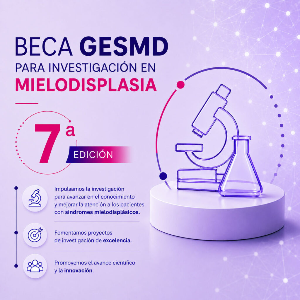 Beca GESMD para investigación en mielodisplasia 7ª edicción