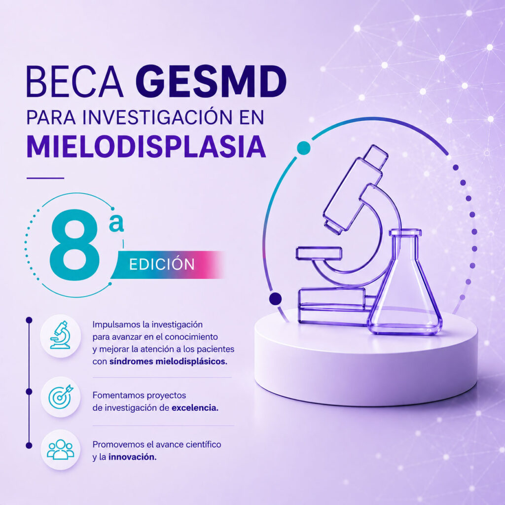 Beca GESMD para investigación en mielodisplasia 8ª edicción